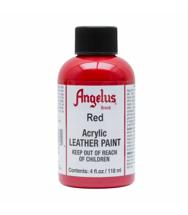 Leather Acrylic Paint Red 4oz. Angelus