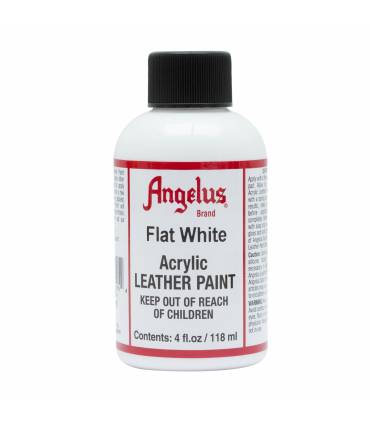 Pintura Acrilica para Cuero Blanco Mate 4oz. Angelus