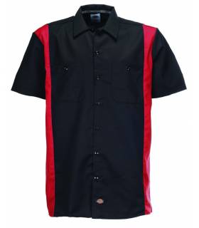 Camisa Dickies Two Tones Black - English Red